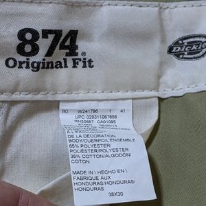 Dickies brand men's 874 FLEX work pants.